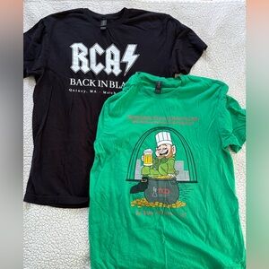 Bundle of 2 Research Chefs Association TShirts ACDC and St. Patty’s Day